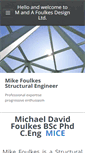 Mobile Screenshot of michaelfoulkesstructengineering.com